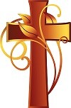 Picture of a red and yellow cross